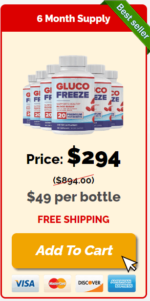 GlucoFreeze 6 Bottle